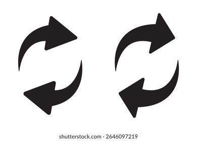 swap icon vector.  swap icon with two arrows. exchange arrow icons. two arrows in opposite directions symbol. interchange vector icon.  transfer icon. vector illustration
