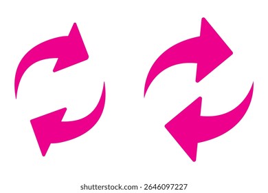 swap icon vector.  swap icon with two arrows. exchange arrow icons. two arrows in opposite directions symbol. interchange vector icon.  transfer icon. vector illustration