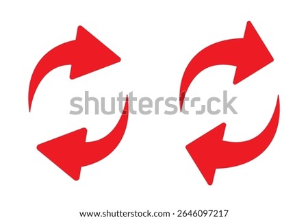 swap icon vector.  swap icon with two arrows. exchange arrow icons. two arrows in opposite directions symbol. interchange vector icon.  transfer icon. vector illustration