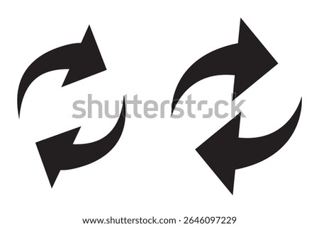 swap icon vector.  swap icon with two arrows. exchange arrow icons. two arrows in opposite directions symbol. interchange vector icon.  transfer icon. vector illustration