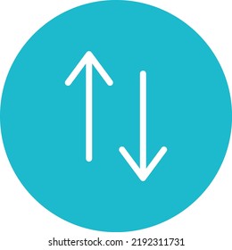 Wechseln Sie das Zeilenkreissymbol des Vektorbildes aus. Kann auch für Web-Apps, mobile Apps und Printmedien verwendet werden.