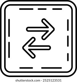 Swap Line vector Icon Design