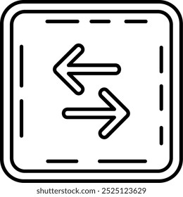 Swap Line vector Icon Design