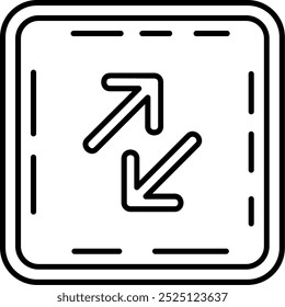 Swap Line vector Icon Design