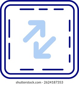 Swap Line vector Icon Design