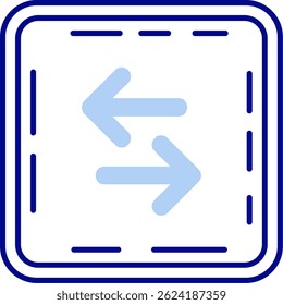 Swap Line vector Icon Design