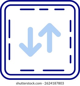 Swap Line vector Icon Design