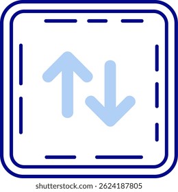 Swap Line vector Icon Design