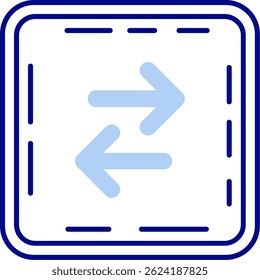 Swap Line vector Icon Design