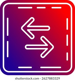 Swap Line vector Icon Design