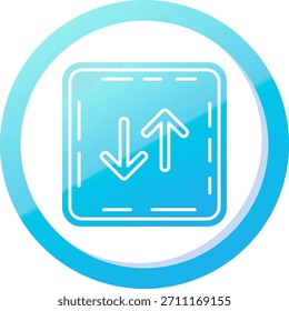 Diseño de icono de Vector de línea de intercambio