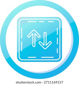 Diseño de icono de Vector de línea de intercambio