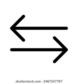 swap linear logo mark in black and white