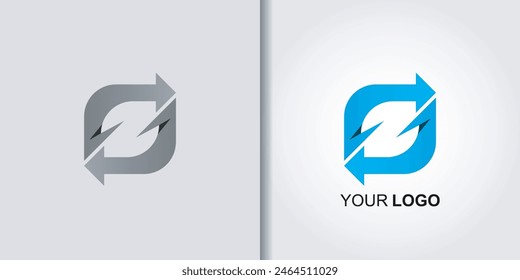 swap logo vector arrow set