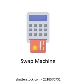 Swap Machine Vector Flat Icon Design illustration. Banking and Payment Symbol on White background EPS 10 File