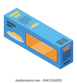 Icono de pasta de intercambio vector isométrico. Evolución del trueque. Pago comercial