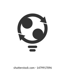Swap people idea icon flat design