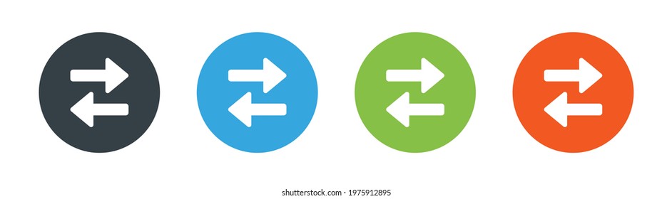 Swap, transfer, exchange, reverse arrows icon vector illustration. 