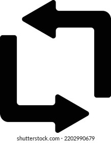 Wechseln Sie das Vektorsymbol aus. Kann für Druck-, Mobil- und Web-Anwendungen verwendet werden.