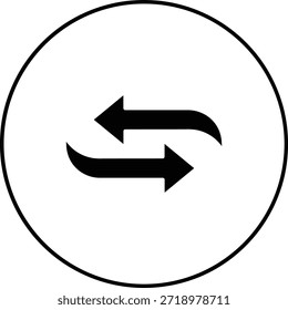 Ícone do vetor de permuta. Pode ser usado para impressão, aplicativos móveis e da Web.