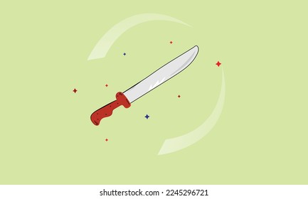 Sward illustration vector icon design on colorful background