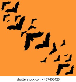 Swarm Bats Stock Vector (Royalty Free) 467403425 | Shutterstock