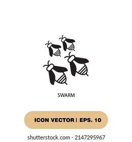 swarm icons  symbol vector elements for infographic web