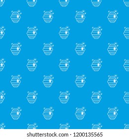 Swarm pattern vector seamless blue repeat for any use