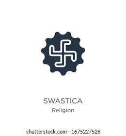 Swastica icon vector. Trendy flat swastica icon from religion collection isolated on white background. Vector illustration can be used for web and mobile graphic design, logo, eps10