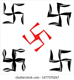 Swastica Symbol The Holy Motif Vector Art Illustration