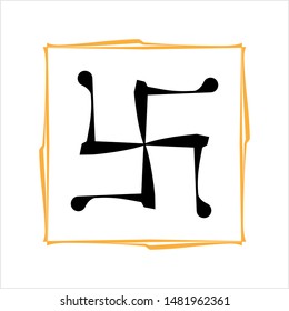 Swastica Symbol The Holy Motif Vector Art Illustration
