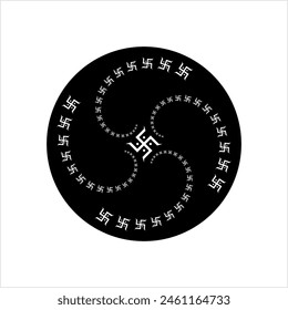 Swastica Symbol The Holy Motif Vector Art Illustration