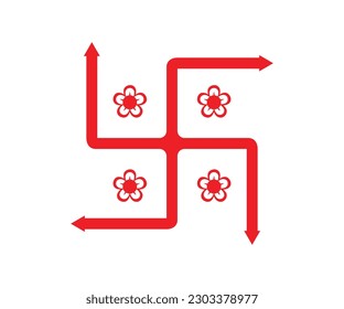 Plantilla vectorial de diseño de iconos de esvástica