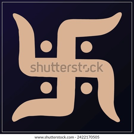 swastika hinduism glyph icon vector. swastika hinduism sign. isolated symbol illustration.