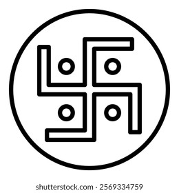 Swastika Icon Element For Design