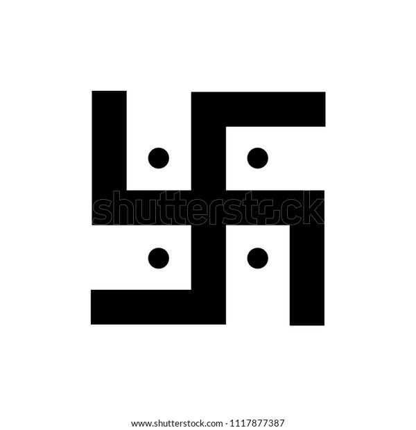 Swastika religious symbol\
simple icon 