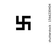 swastika spiritual symbol icon vector