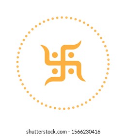 Swastika Spiritual Symbol Icon Vector Stock Vector (Royalty Free ...