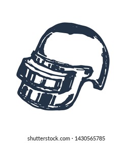 Swat helmet pubg style. Vector
