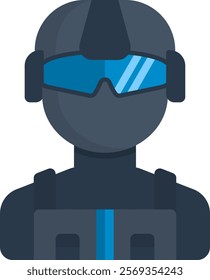 Swat Icon Flat Vector Illustration