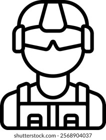 Swat Icon Line Vector Illustration