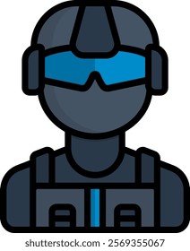 Swat Icon Lineal Color Vector Illustration