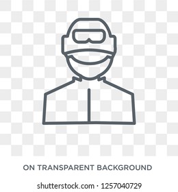 Swat icon. Trendy flat vector Swat icon on transparent background from Professions collection. High quality filled Swat symbol use for web and mobile