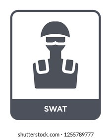swat icon vector on white background, swat trendy filled icons from Law and justice collection, swat simple element illustration