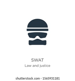 Swat icon vector. Trendy flat swat icon from law and justice collection isolated on white background. Vector illustration can be used for web and mobile graphic design, logo, eps10