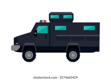 swat watch car isolated icon