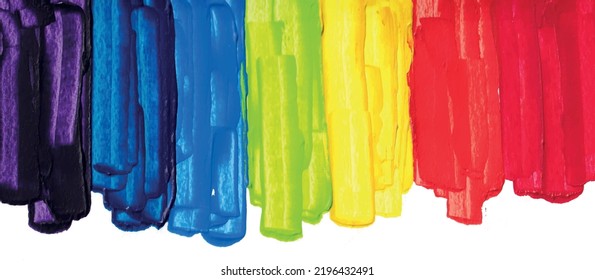 swatch acrylic color.to pride or LGBT,rainbow,vector