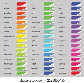 Swatch color palette. Neomorphism vector style design