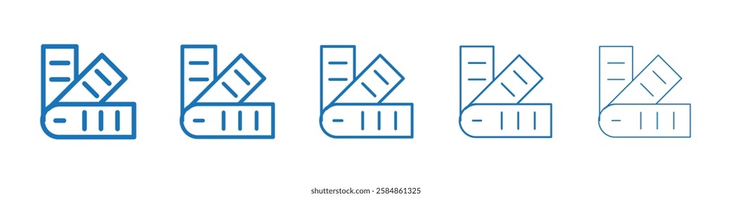 Swatch icon Symbol collection thin outline set