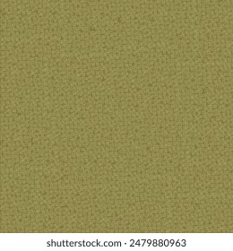 A swatch of a khaki green tweed fabric. Flecked wool cloth. Textile texture background. Seamless pattern. Abstract vector.